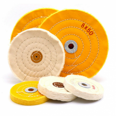 Abrasive Tool Cotton Sewn Cloth Polishing Grinding Buffing Wheel For Metal Wood Stainless Steel Copper Jewelry Leather