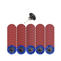 Quick Change Discs Set 2 Inch 50mm 100pcs Sanding Discs With 1/4 Holder For Surface Polish