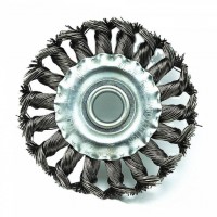 115mm Abrasive Twisted Knot Carbon Steel Wire Brush Wheel For Grinding